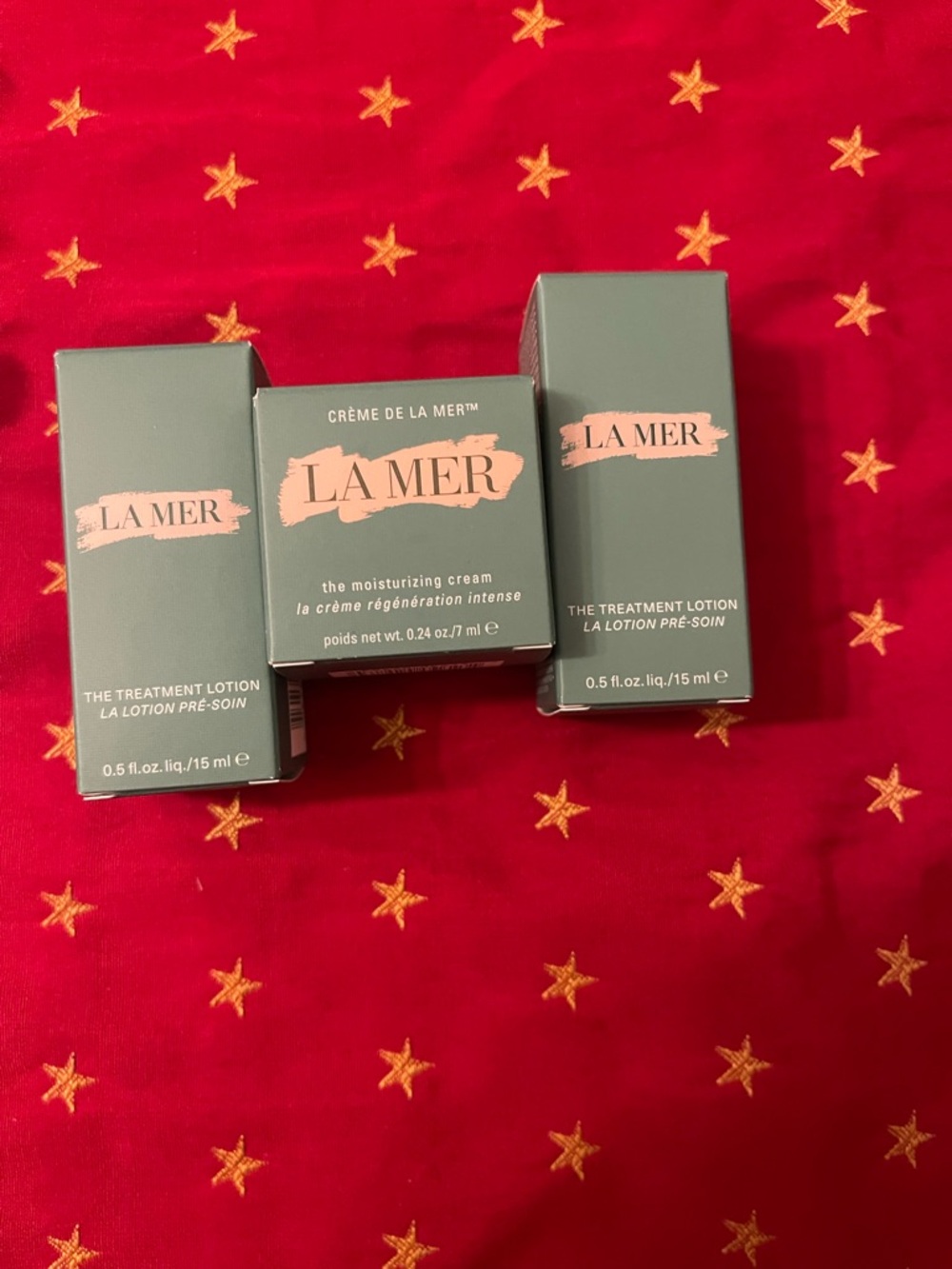La Mer Green and Rose Gold Skincare Trio